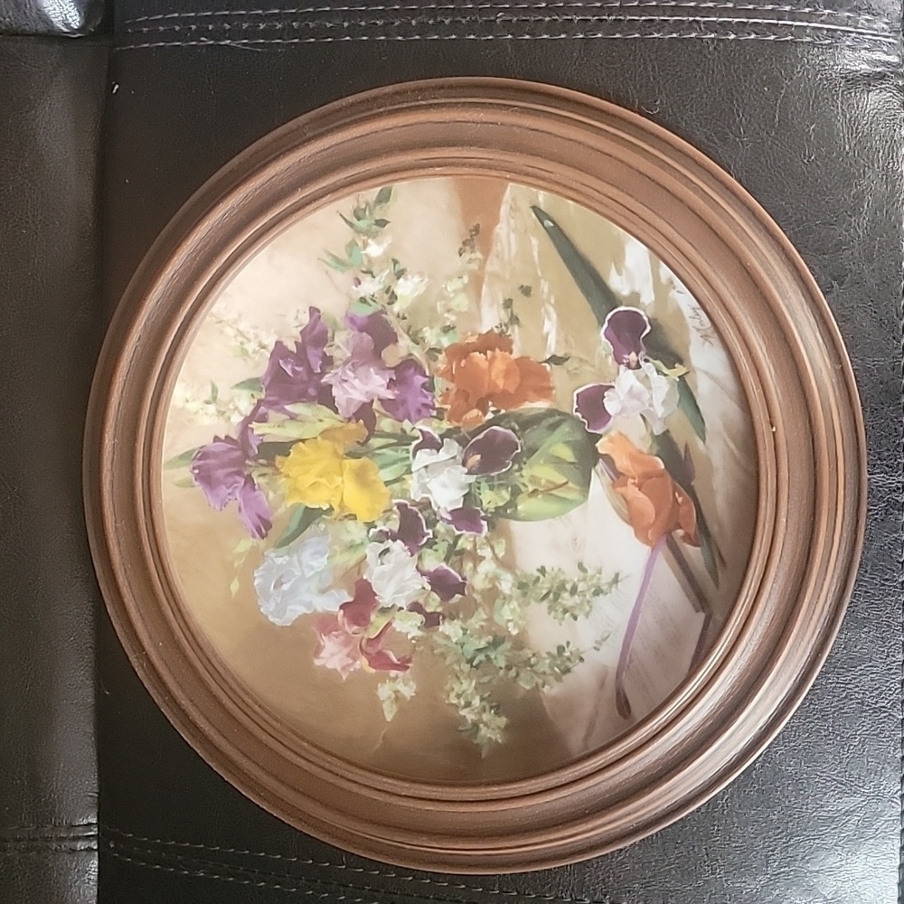 Vintage 1989 W S George, The Irises Collector Plate